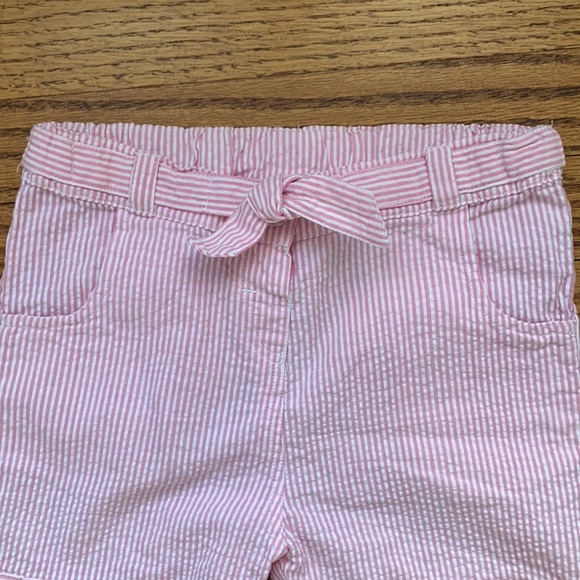 JoJo Maman Bebe pink seersucker shorts - Picture 2 of 3